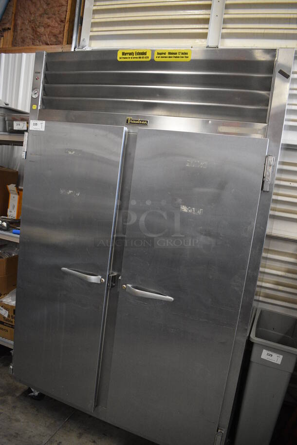 WOW! Traulsen Model RET232NUT-FHS Stainless Steel Commercial 2 Door Reach In Cooler on Commercial Casters. 115 Volts, 1 Phase. 52x35x83. Cannot Test Due To Plug Style - Image 2 of 7