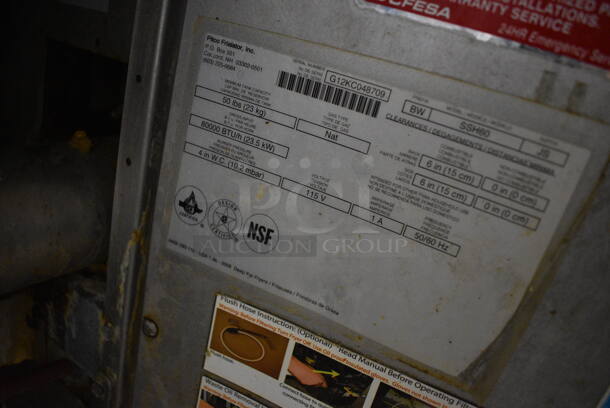 BEAUTIFUL! 2012 Pitco Frialator Model SSH60 ENERGY STAR Stainless Steel Commercial Floor Style Natural Gas Powered 3 Bay Deep Fat Fryer w/ Filtration System on Commercial Casters. 80,000 BTU. 47x35x48 - Image 8 of 11