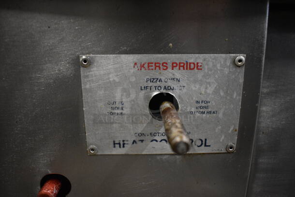 2 GORGEOUS! Baker's Pride Stainless Steel Commercial Gas Powered Single Deck Pizza Ovens. 48x45x48. 2 Times Your Bid! - Image 7 of 8