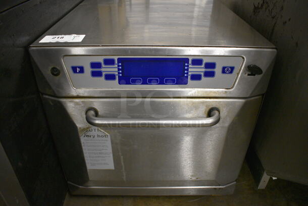 FANTASTIC! 2010 Merrychef Model 402S Series V4 Stainless Steel Commercial Countertop Electric Powered Rapid Cook Oven. 208-240 Volts, 1 Phase. 26x26x23