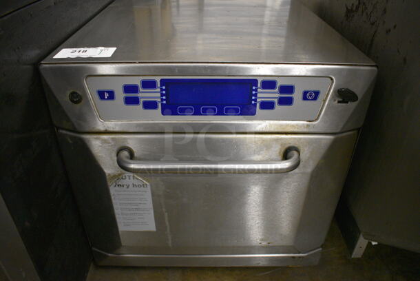 FANTASTIC! 2010 Merrychef Model 402S Series V4 Stainless Steel Commercial Countertop Electric Powered Rapid Cook Oven. 208-240 Volts, 1 Phase. 26x26x23 - Image 1 of 5