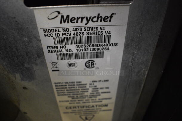 FANTASTIC! 2010 Merrychef Model 402S Series V4 Stainless Steel Commercial Countertop Electric Powered Rapid Cook Oven. 208-240 Volts, 1 Phase. 26x26x23 - Image 5 of 5