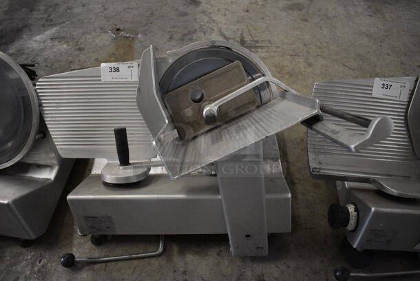 2008 Bizerba Model SE 12 US Stainless Steel Commercial Countertop Meat Slicer. 120 Volts, 1 Phase. 28x24x24. Tested and Does Not Power On - Image 1 of 5