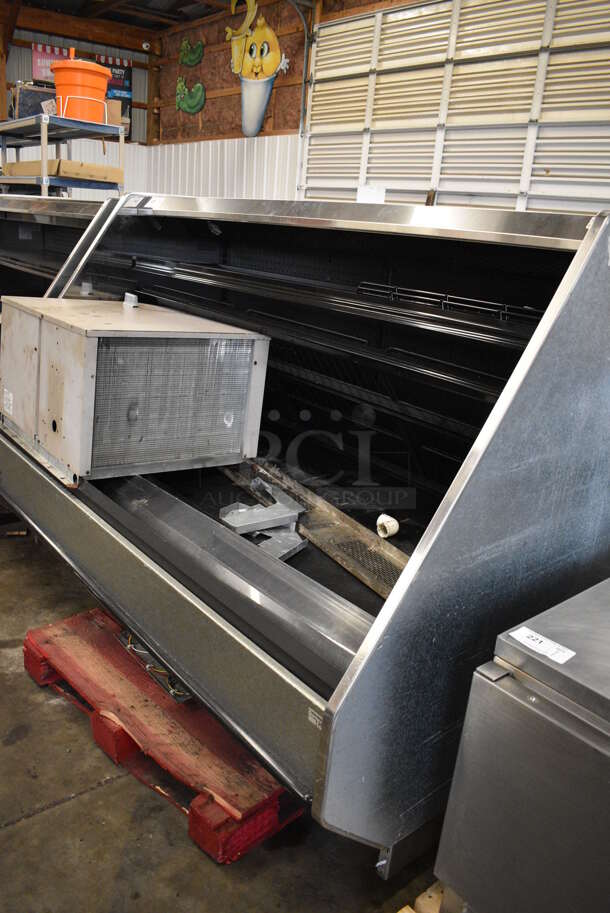 NICE! Barker Stainless Steel Commercial Floor Style Open Grab N Go Merchandiser w/ Remote Compressor. 75x45x57 - Image 3 of 6