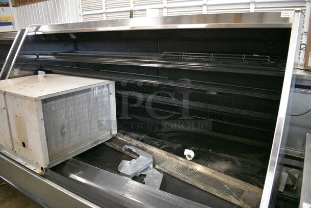 NICE! Barker Stainless Steel Commercial Floor Style Open Grab N Go Merchandiser w/ Remote Compressor. 75x45x57 - Image 4 of 6