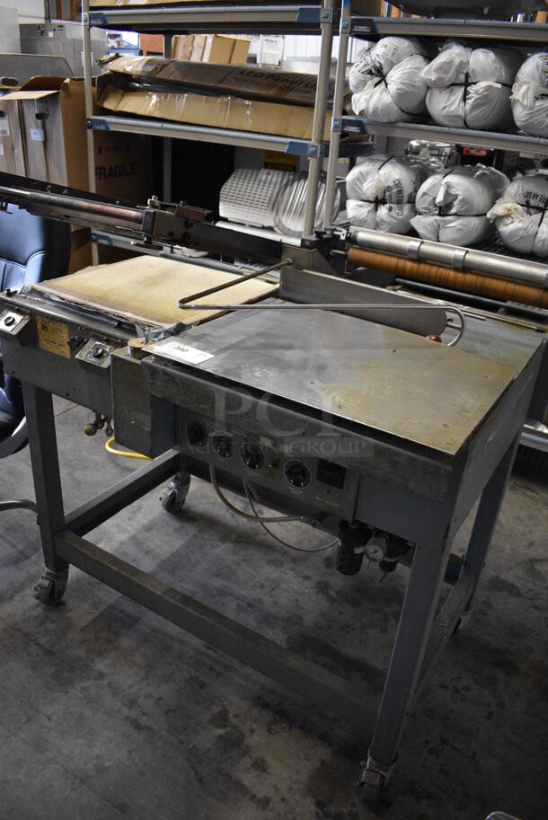 SWEET! Shanklin Metal Commercial Floor Style L Heat Sealer Shrink Packaging on Commercial Casters. 44x48x42 - Image 2 of 9