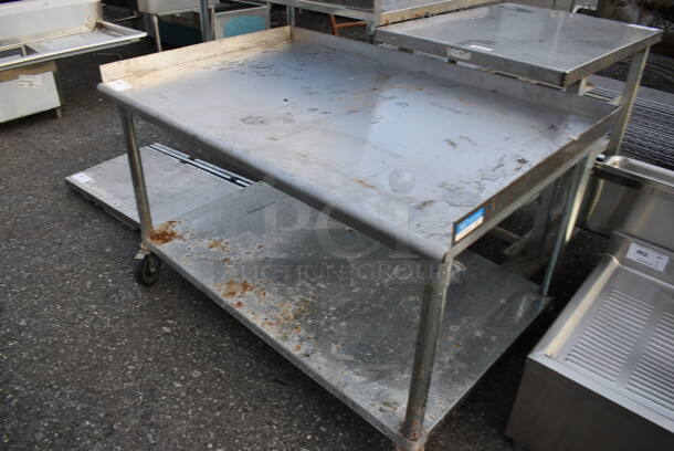 Stainless Steel Commercial Equipment Stand w/ Undershelf on Commercial Casters. 49x31x31 - Image 3 of 4