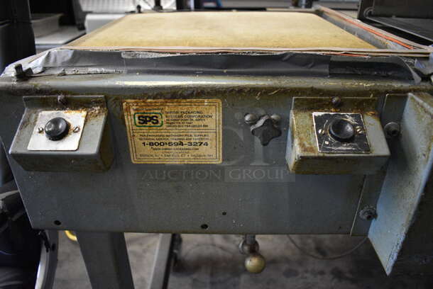 SWEET! Shanklin Metal Commercial Floor Style L Heat Sealer Shrink Packaging on Commercial Casters. 44x48x42 - Image 5 of 9