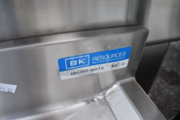 BRAND NEW! BK Stainless Steel Commercial 3 Bay Bar Sink w/ Dual Drainboards. Comes w/ 4 Legs! 60x22x17. Bays 10x14x10. Drainboards 11x19x1. Legs 21" - Image 6 of 6