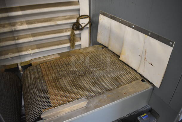 SWEET! Shanklin Model T-7XL Metal Commercial Floor Style Shrink Tunnel on Commercial Casters 230 Volts, 3 Phase. 90x42x74 - Image 4 of 11