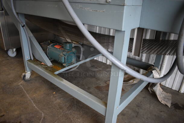 SWEET! Shanklin Model T-7XL Metal Commercial Floor Style Shrink Tunnel on Commercial Casters 230 Volts, 3 Phase. 90x42x74 - Image 9 of 11