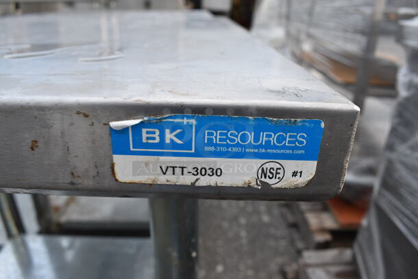 BK Stainless Steel Commercial Table w/ Metal Undershelf. 30x30x35 - Image 3 of 3