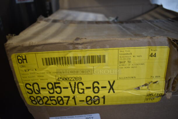 BRAND NEW IN BOX! Greenheck Model SQ-95-VS-6-X Metal Commercial Centrifugal Inline Fan. 17x15x15 - Image 6 of 6