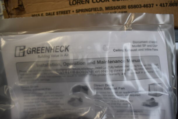 BRAND NEW IN BOX! Greenheck Model SP-B150-QD Metal Commercial Bathroom Exhaust Fan. 16x16x9 - Image 8 of 8
