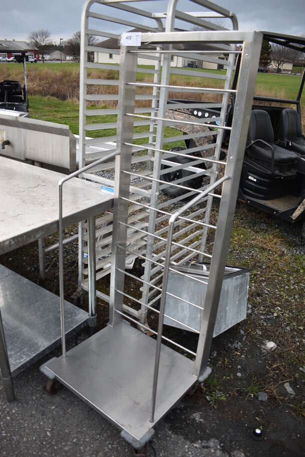 Metal Commercial Cart on Commercial Casters. 25x22x62 - Image 2 of 3