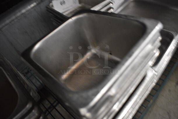10 Stainless Steel 1/6 Size Drop In Bins. 1/6x4. 10 Times Your Bid! - Image 2 of 2