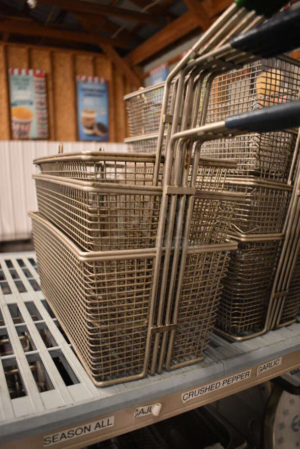 3 Metal Fry Baskets. 6.5x21x9. 3 Times Your Bid! - Image 2 of 3