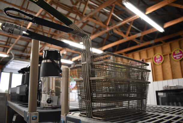 3 Metal Fry Baskets. 6.5x21x9. 3 Times Your Bid! - Image 3 of 3