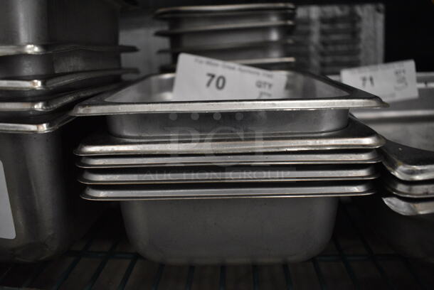 10 Stainless Steel 1/6 Size Drop In Bins. 1/6x2. 10 Times Your Bid! - Image 3 of 3