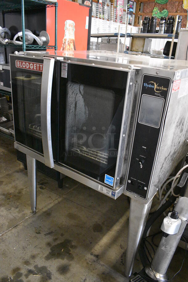 SWEET! Blodgett Model HV-100G ENERGY STAR Stainless Steel Commercial Gas Powered Full Size Convection Hydrovection Oven w/ View Through Doors and Metal Oven Racks on Metal Legs. - Image 3 of 9