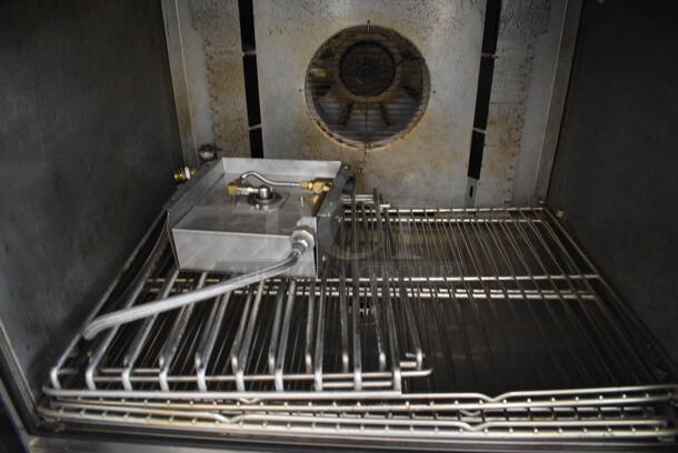 SWEET! Blodgett Model HV-100G ENERGY STAR Stainless Steel Commercial Gas Powered Full Size Convection Hydrovection Oven w/ View Through Doors and Metal Oven Racks on Metal Legs. - Image 6 of 9