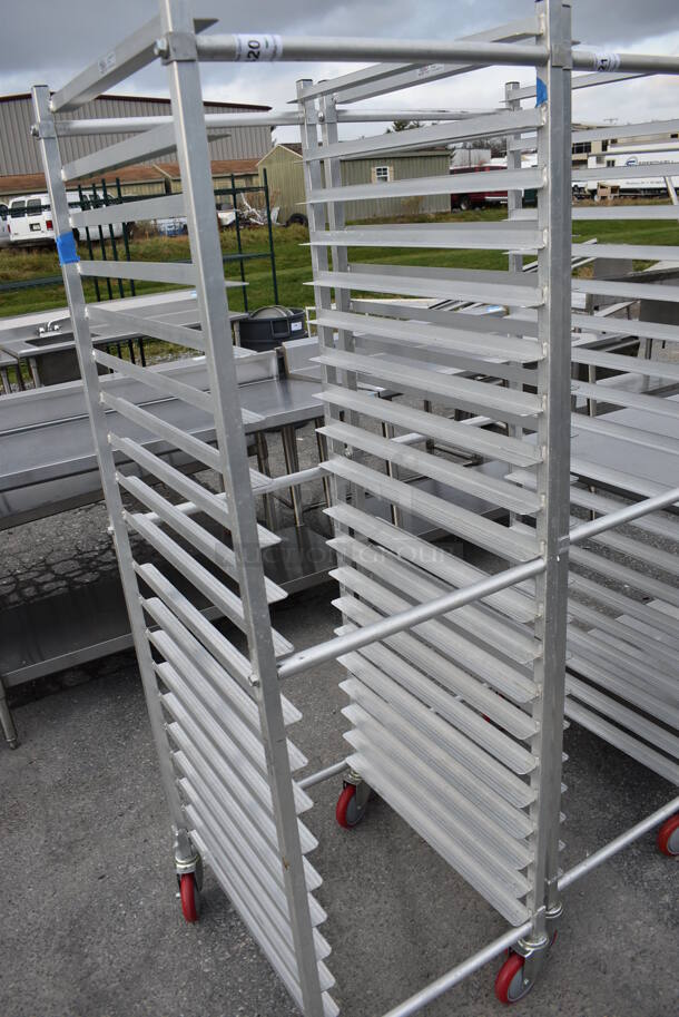 Metal Commercial Pan Transport Rack on Commercial Casters. 20.5x26x69 - Image 2 of 3