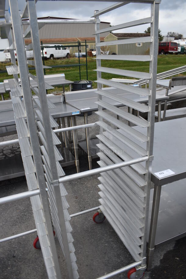 Metal Commercial Pan Transport Rack on Commercial Casters. 20.5x26x69 - Image 2 of 3