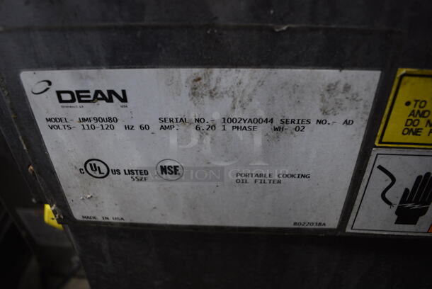 GREAT! Dean Model UMF90U80 Stainless Steel Commercial Grease Trap Oil Filtration System on Commercial Casters. 110-120 Volts, 1 Phase. 18x24x24 - Image 5 of 5