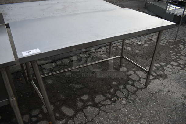 BK Stainless Steel Commercial Table. 60x30x35 - Image 1 of 3