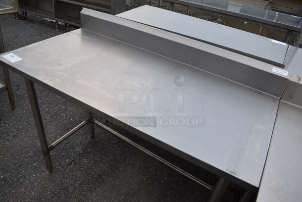 BK Stainless Steel Commercial Table w/ Backsplash. 48x24x40 - Image 3 of 3