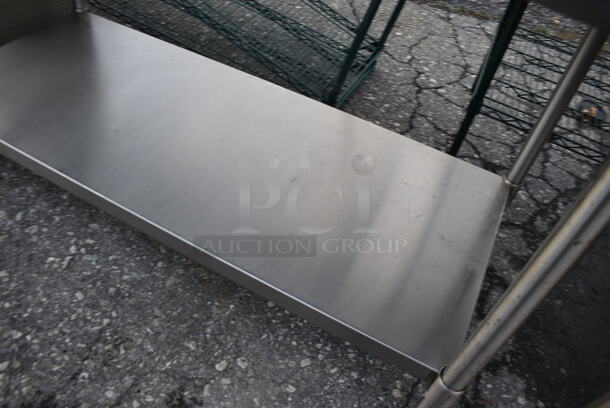Stainless Steel Commercial Table w/ Backsplash and Undershelf. 60x30x40 - Image 3 of 3