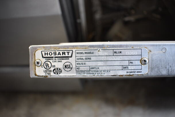 LATE MODEL! FANTASTIC! Hobart Model LXEPR Stainless Steel Commercial Undercounter Dishwasher. 120 Volts, 1 Phase. 24x24x37 - Image 6 of 6