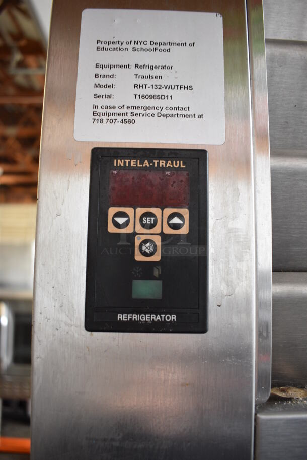 WOW! Traulsen Model RHT132WUT-FHS Stainless Steel Commercial Single Door Reach In Cooler. 115 Volts, 1 Phase. 30x35x83.5. Tested and Working! - Image 3 of 6