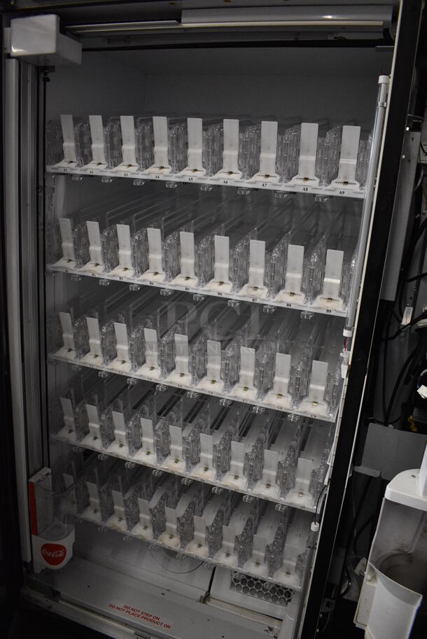 WOW! Dixie-Narco Model DN5800-4C Metal Commercial Floor Style Bottled Drink Vending Machine w/ Cash and Coin Acceptor and Credit Card Reader. 115 Volts, 1 Phase. 47x36x73. Tested and Working! - Image 8 of 10