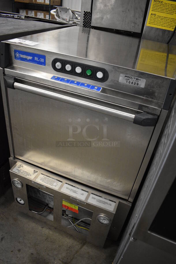 BEAUTIFUL! Insinger Model GS-18 Stainless Steel Commercial Undercounter Dishwasher. 208/240 Volts. 23x28x32 - Image 3 of 7