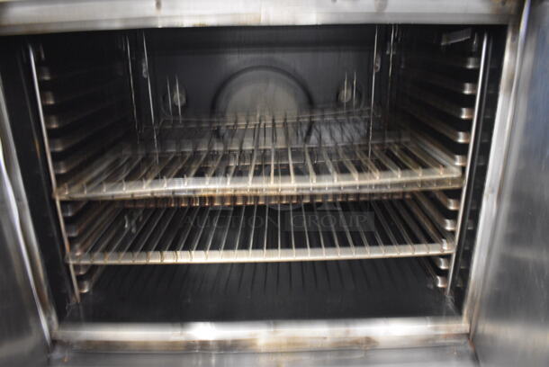 SWEET! Blodgett Stainless Steel Commercial Gas Powered Full Size Convection Oven w/ Solid Doors, Metal Oven Racks and Thermostatic Controls. 39x41x32 - Image 5 of 7