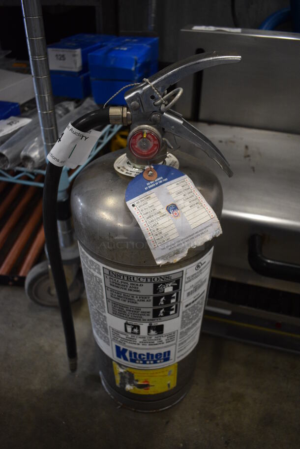 KitchenOne Wet Chemical Fire Extinguisher. 7x8x22