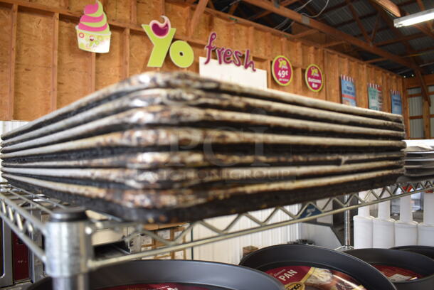 7 Metal Full Size Baking Pans. 18x26x1. 7 Times Your Bid! - Image 3 of 3