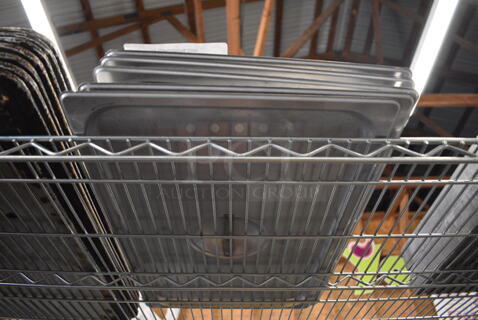 5 Stainless Steel Full Size Drop In Bin Lids. 5 Times Your Bid!