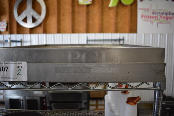 2 Metal Pans. 18x18x2. 2 Times Your Bid!