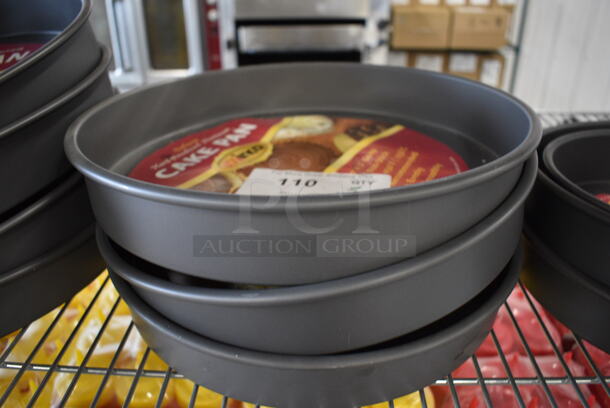 3 BRAND NEW! Metal Round Baking Pans. 12.5x12.5x2. 3 Times Your Bid!