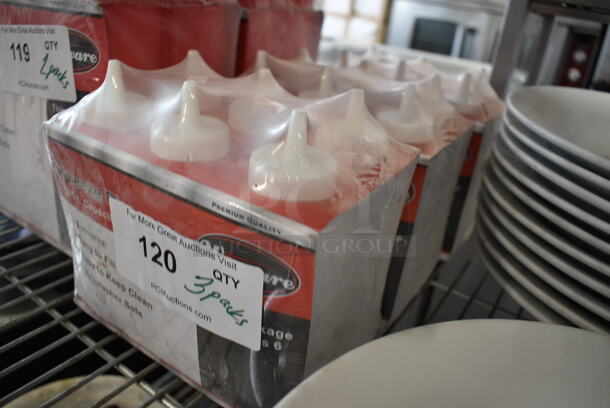 ALL ONE MONEY! Lot of 3 BRAND NEW Pack of Winware Clear Poly Condiment Bottles. Each Pack Has 6 Bottles. 2.5x2.5x6.5 - Image 2 of 4