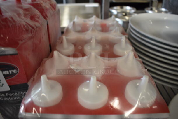 ALL ONE MONEY! Lot of 3 BRAND NEW Pack of Winware Clear Poly Condiment Bottles. Each Pack Has 6 Bottles. 2.5x2.5x6.5 - Image 3 of 4