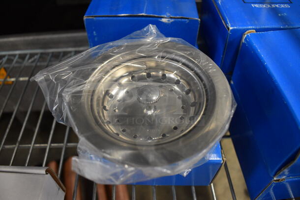 8 BRAND NEW IN BOX! Stainless Steel Sink Drains. 4.5x4.5x2. 8 Times Your Bid! - Image 2 of 3