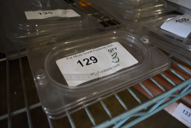 3 Clear Poly 1/9 Size Drop In Bin Lids. 3 Times Your Bid! - Image 2 of 2