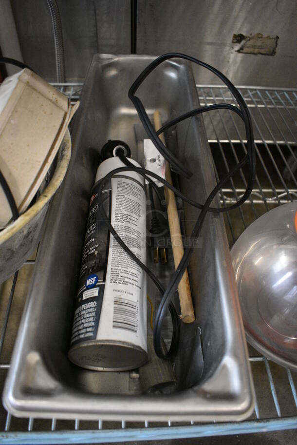 ALL ONE MONEY! Lot of Various Items In Metal Bowl and Stainless Steel Drop In Bin! - Image 3 of 3
