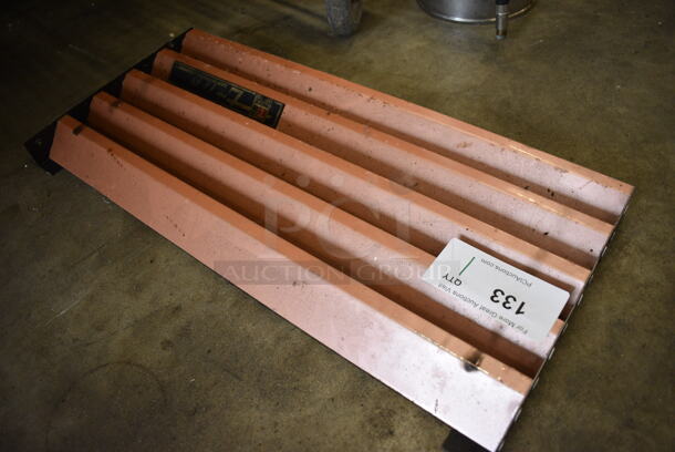 True Brown and Black Metal Cooler Compressor Cover. 23.5x1.5x11 - Image 2 of 2