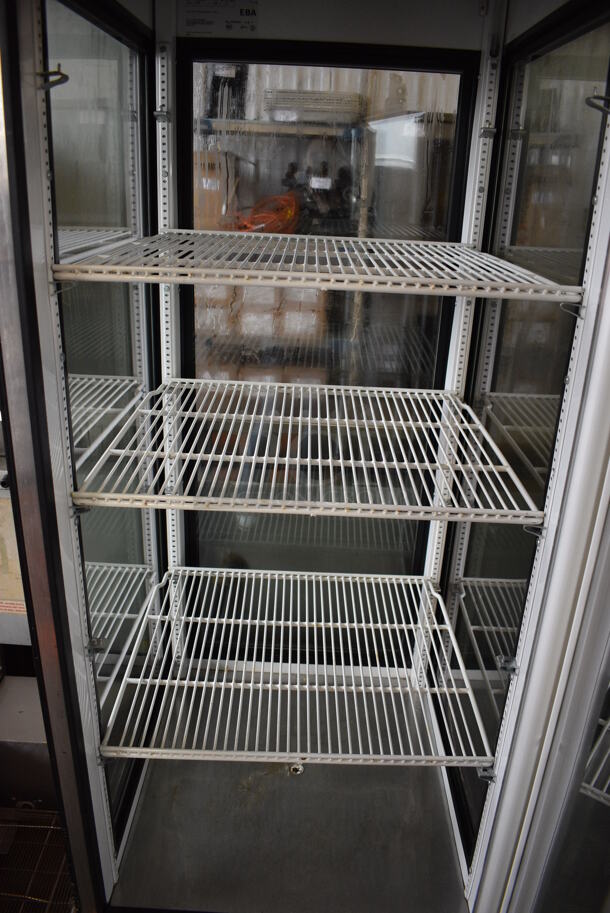 NICE! 2010 True Model G4SM-23 Metal Commercial Single Door Reach In Dessert Case Cooler Merchandiser w/ Poly Coated Racks. 115 Volts, 1 Phase. 27x31x79. Tested and Does Not Power On - Image 3 of 7