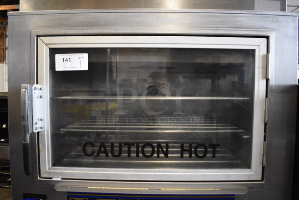 WOW! Nu Vu Model SUB-123 Stainless Steel Commercial Floor Style Electric Powered Oven Proofer on Commercial Casters. 208 Volts, 3 Phase. 36x28x77 - Image 3 of 7