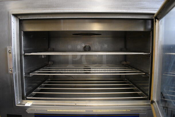 WOW! Nu Vu Model SUB-123 Stainless Steel Commercial Floor Style Electric Powered Oven Proofer on Commercial Casters. 208 Volts, 3 Phase. 36x28x77 - Image 6 of 7